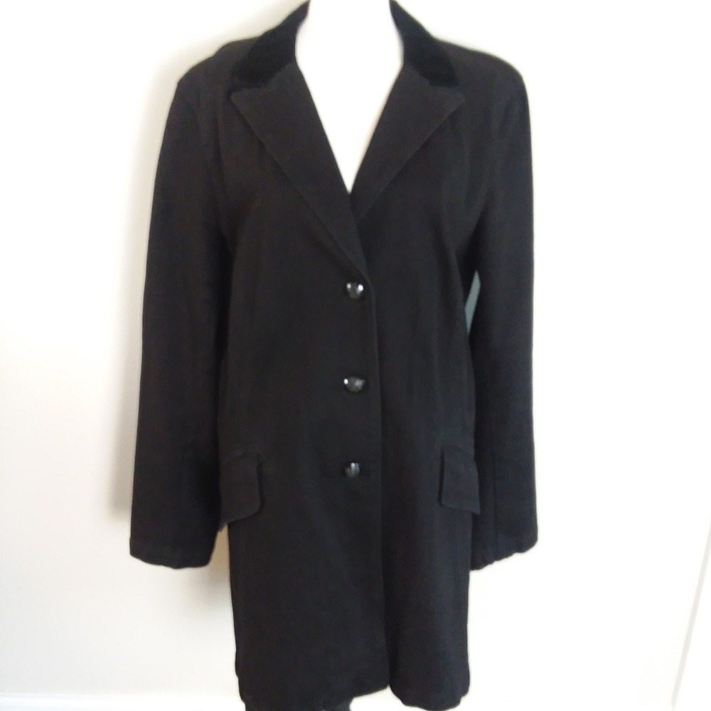 Lauren Jeans Co Black‎ Denim Coat XL Your Data Should Follow You Regina Holliday